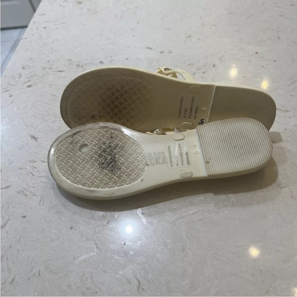 Tory Burch Mini Miller Flat Thong Sandals 6M ivory off white - Picture 6 of 10